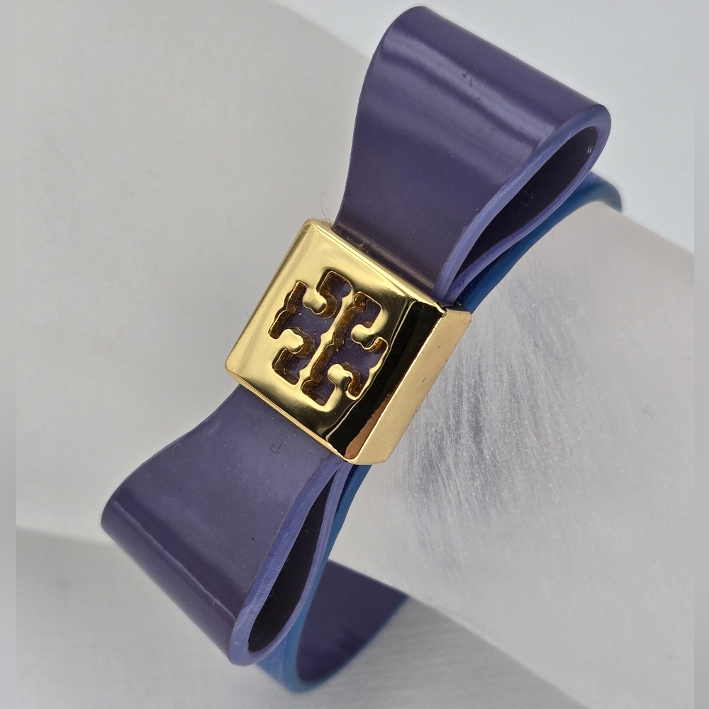 Tory Burch Purple/Blue Bow Bracelet